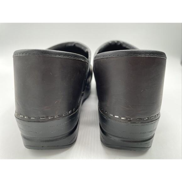 Dansko Shoes Womens 40 XP Clogs Slip On Wedge 208780202 Brown Leather Comfort - Picture 4 of 10